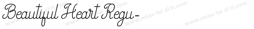 Beautiful Heart Regu字体转换